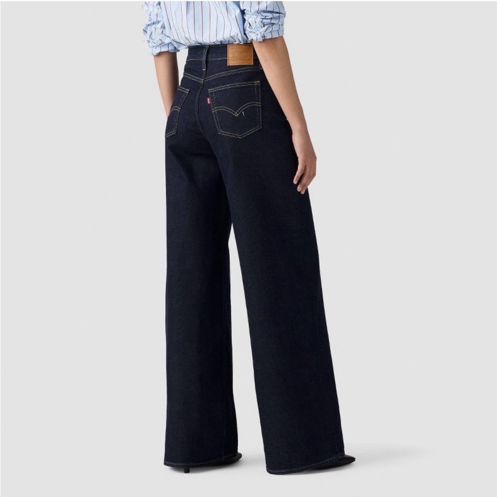Levi's women's 728 high rise wide leg jeans - retro rinse - Picture 2 of 6